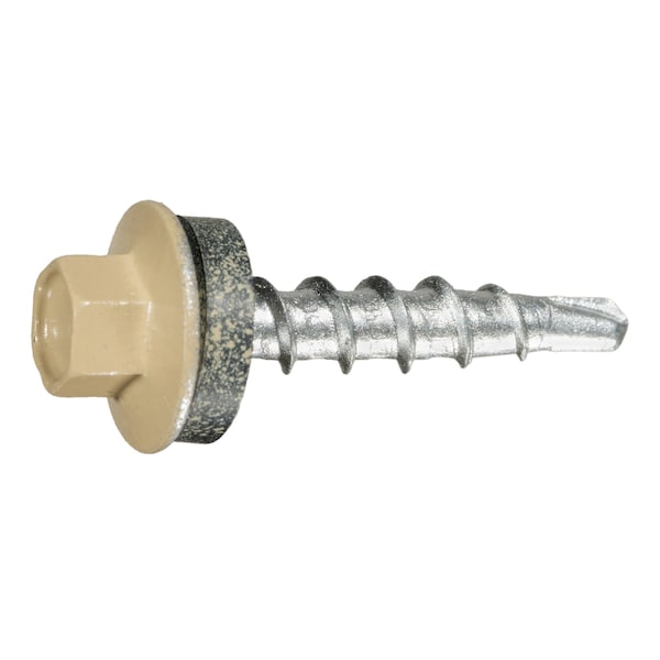 Midwest Fastener Self-Drilling Screw, #10 x 1 in, Painted Steel